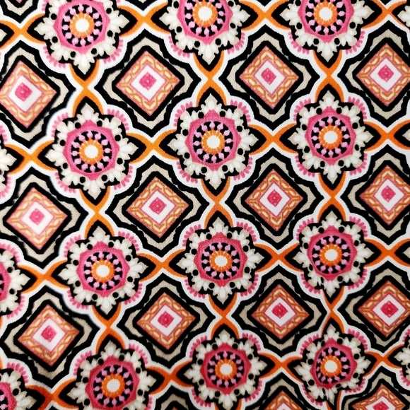 Roz & Ali Pink Pattern Print Sleeveless Tunic Tank Top Women's Large Petite LP - Picture 5 of 8